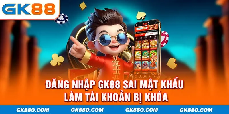 Đăng nhập GK88 sai mật khẩu làm tài khoản bị khóa