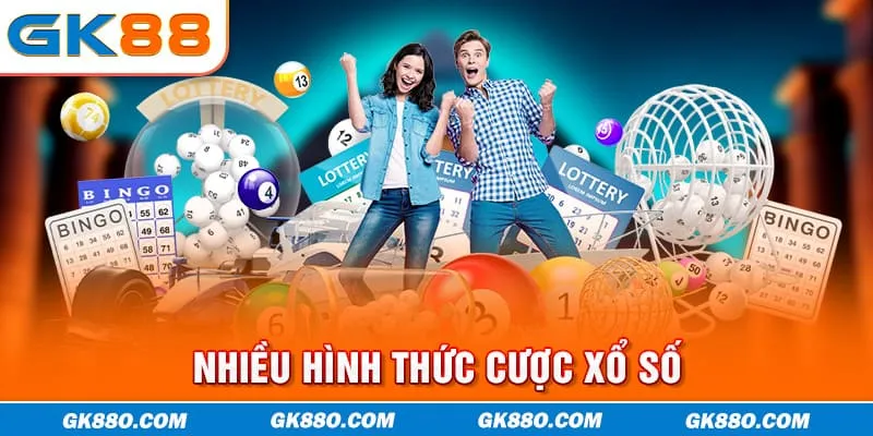 Nhiều hình thức cược xổ số