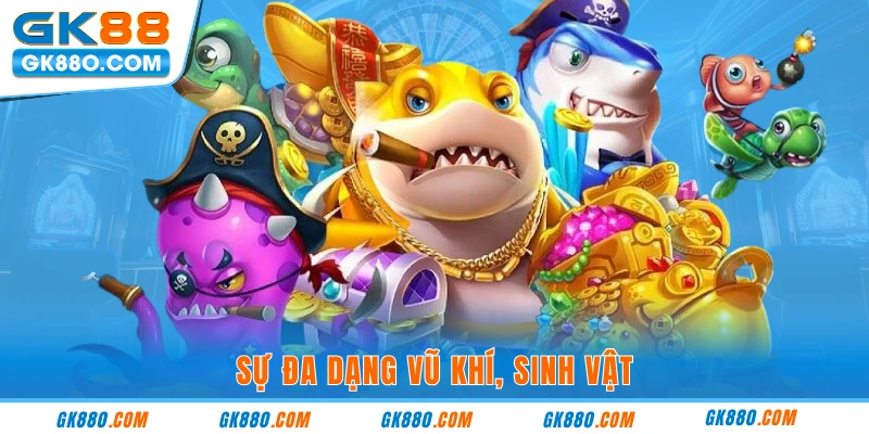 Sự đa dạng vũ khí, sinh vật